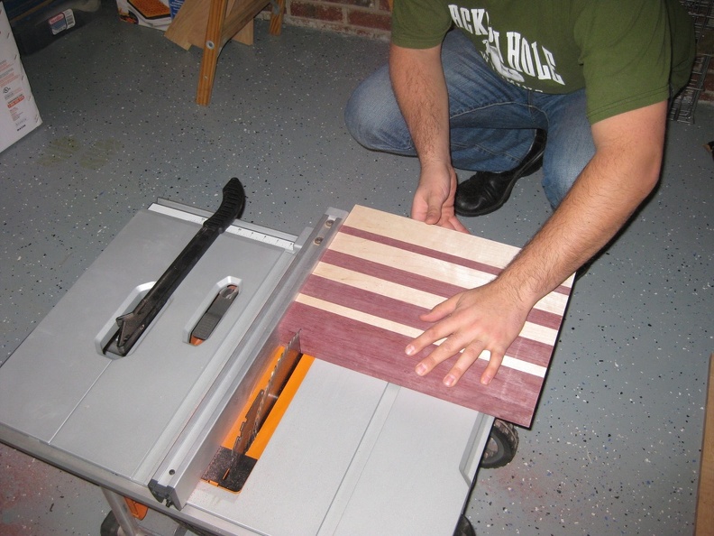 7 Cutting the second set of strips from the block.JPG